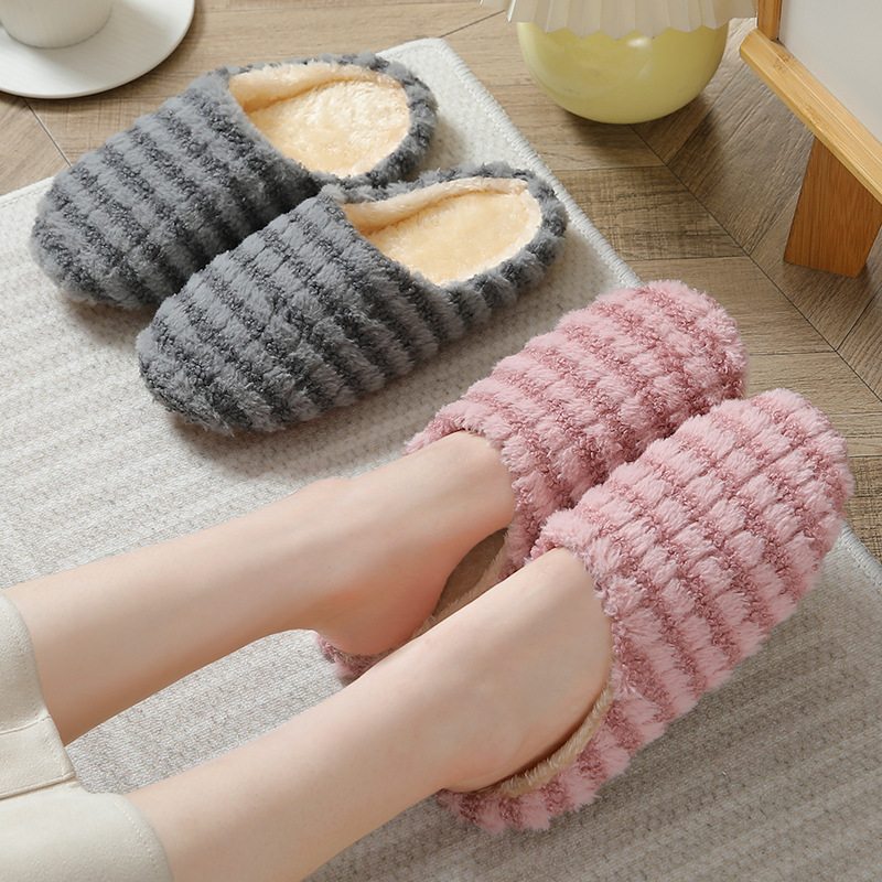 Winter Clothing Material - รองเท้าแตะสำหรับคู่รักสไตล์ญี่ปุ่นที่ทันสมัย เหมาะสำหรับฤดูใบไม้ผลิ ฤดูใบไม้ร่วง และฤดูหนาว พื้นนุ่มเงียบ ไม่ลื่นและไม่ส่งเสียงดัง