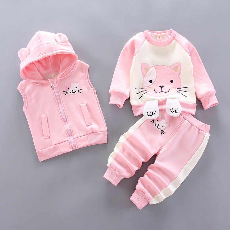 Winter Clothing For 1 Year Old Girl - ฤดูหนาวเด็กทารกเสื้อผ้าชุด 2024 การ์ตูนเด็กวัยหัดเดิน Boys Girls WARM
