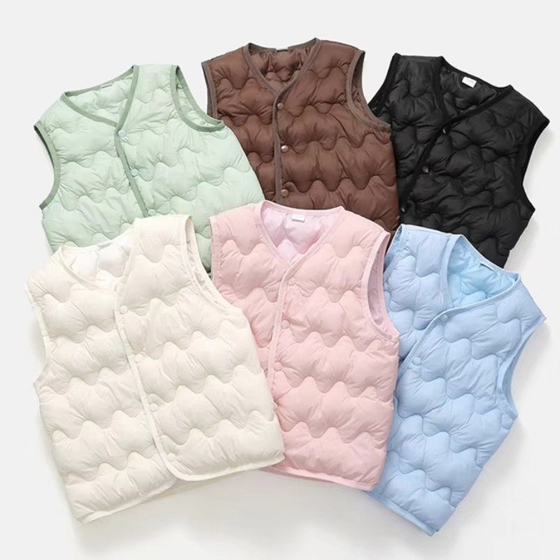 Winter Clothing For 1 Year Old Girl - เสื้อกั๊กเด็กอุ่นสบาย ผ้าฝ้าย แฟชั่นเรียบง่าย สำหรับเด็กชาย เด็กหญิง ทารก