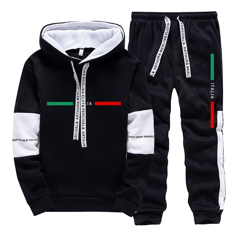 Winter Clothing Fashion - ชุดวอร์มผู้ชายปี 2026 เสื้อฮู้ดดี้พิมพ์ลายลำลอง เสื้อสเวตเชิ้ตสำหรับฤดูใบไม้ร่วงและฤดูหนาว เสื้อผ้ากีฬาสำหรับกิจกรรมกลางแจ้ง วิ่งจ๊อกกิ้ง