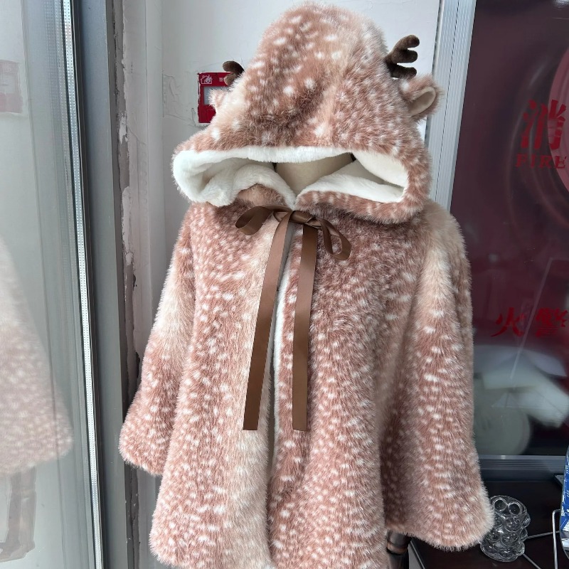 เสื้อคลุมกันลมลายกวางน่ารักสไต - Winter Clothing Cute บทวิจารณ์และราคา