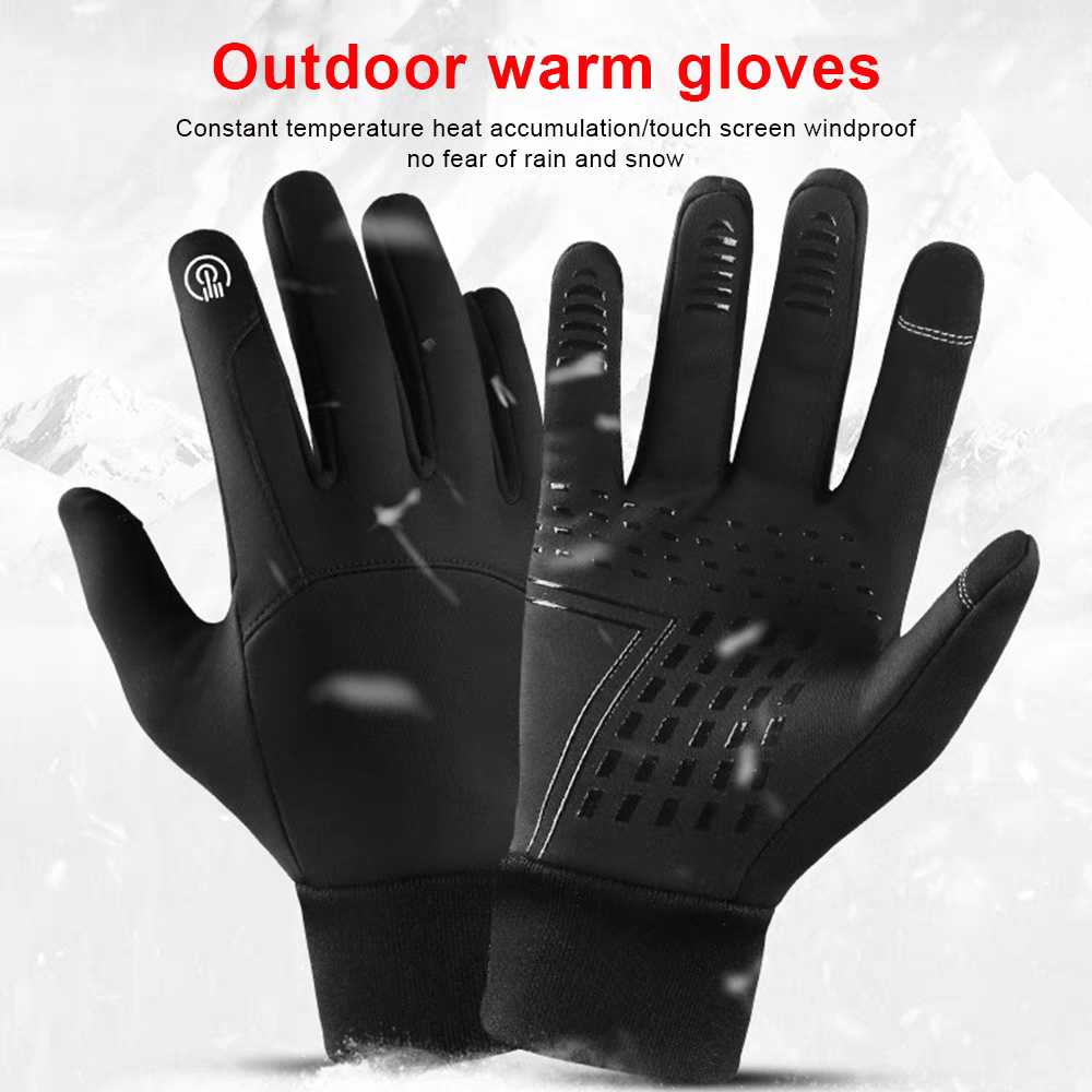 ฤดูใบไม้ร่วงฤดูหนาวผู้ชายผู้หญ - Waterproof Mitten Ski บทวิจารณ์และราคา