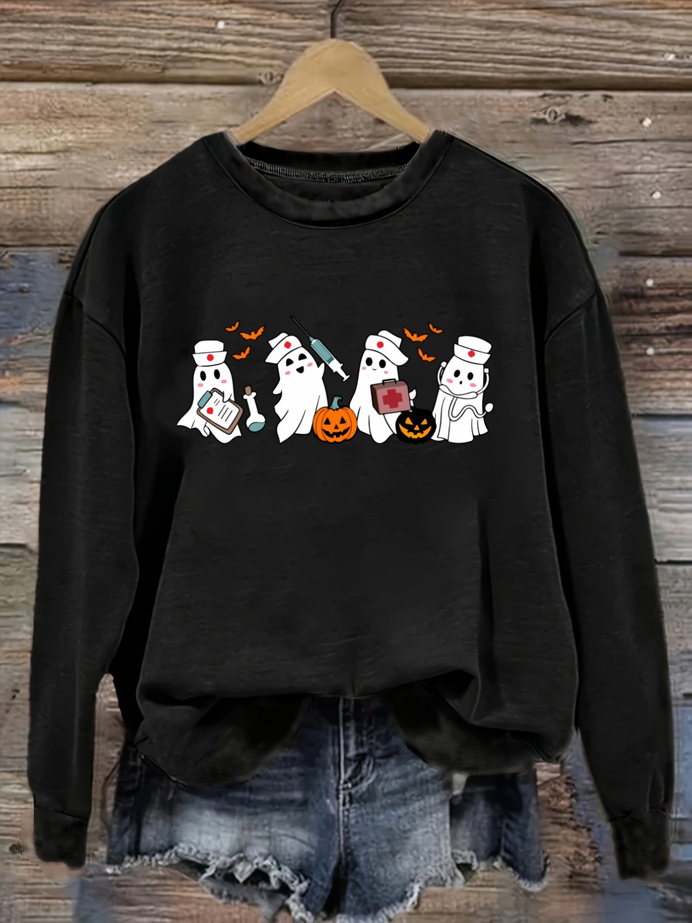 เสื้อยืดแขนยาวคอกลมลำลองสำหรับ - Winter Clothing Cute บทวิจารณ์และราคา