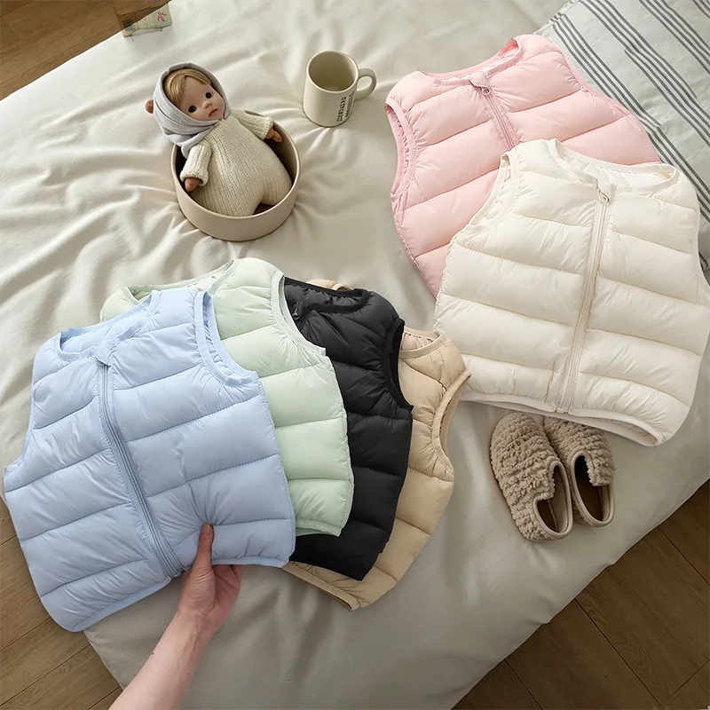 เสื้อกั๊กเด็กเล็กแบบเบาพร้อมบุ - Padded Vest Gilet บทวิจารณ์และราคา