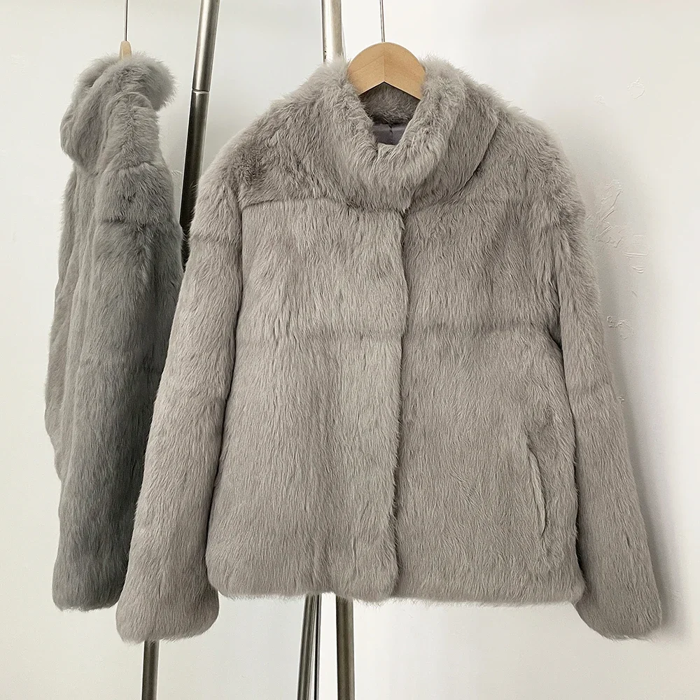 เสื้อโค้ทขนกระต่ายแท้สำหรับผู้ - Winter Clothing Store บทวิจารณ์และราคา