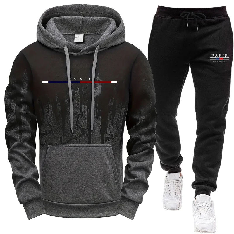 ชุดผู้ชาย/เสื้อฮู้ด/กางเกง ชุด - Winter Clothing Fashion บทวิจารณ์และราคา