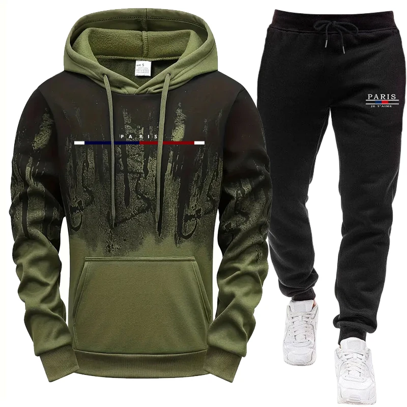 ชุดผู้ชาย/เสื้อฮู้ด/กางเกง ชุด - Winter Clothing Fashion บทวิจารณ์และราคา