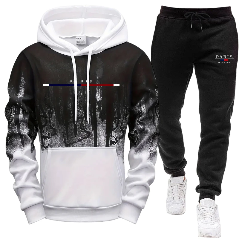 ชุดผู้ชาย/เสื้อฮู้ด/กางเกง ชุด - Winter Clothing Fashion บทวิจารณ์และราคา