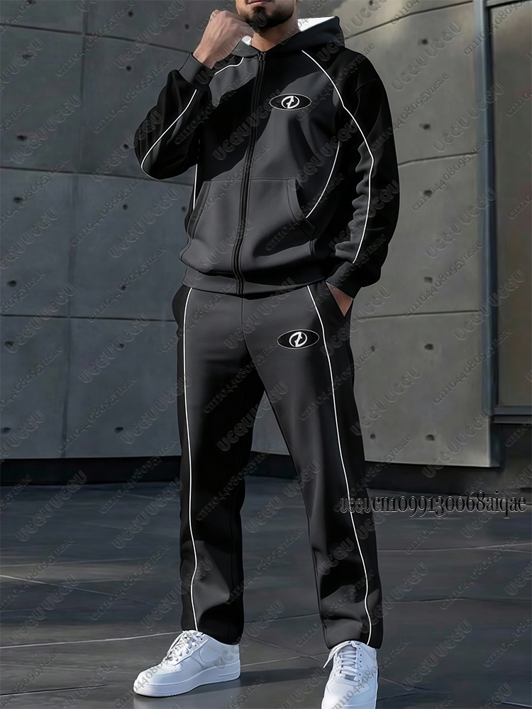ชุดวอร์มผู้ชายใหม่สำหรับฤดูใบไ - Winter Clothing Material บทวิจารณ์และราคา