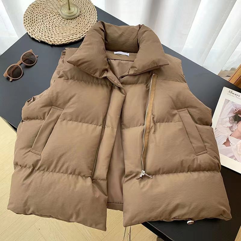 เสื้อกั๊กบุนวมผ้าฝ้ายแฟชั่นผู้ - Padded Vest Gilet บทวิจารณ์และราคา