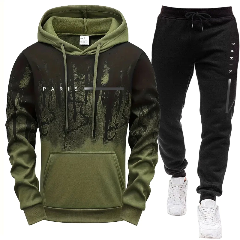 ชุดเซ็ตผู้ชาย/เสื้อฮู้ด/กางเกง - Winter Clothing Fashion บทวิจารณ์และราคา