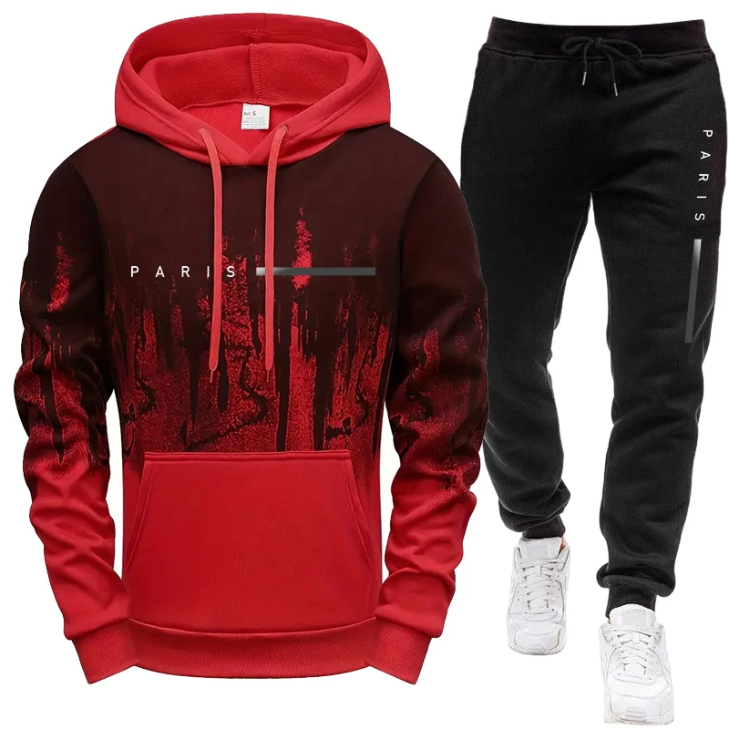 ชุดเซ็ตผู้ชาย/เสื้อฮู้ด/กางเกง - Winter Clothing Fashion บทวิจารณ์และราคา