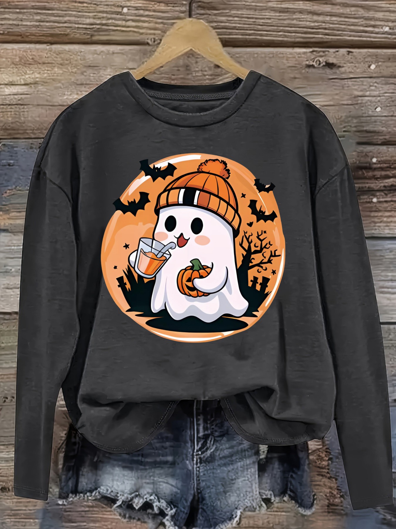 เสื้อยืดแขนยาวคอกลมลำลองสำหรับ - Winter Clothing Cute บทวิจารณ์และราคา