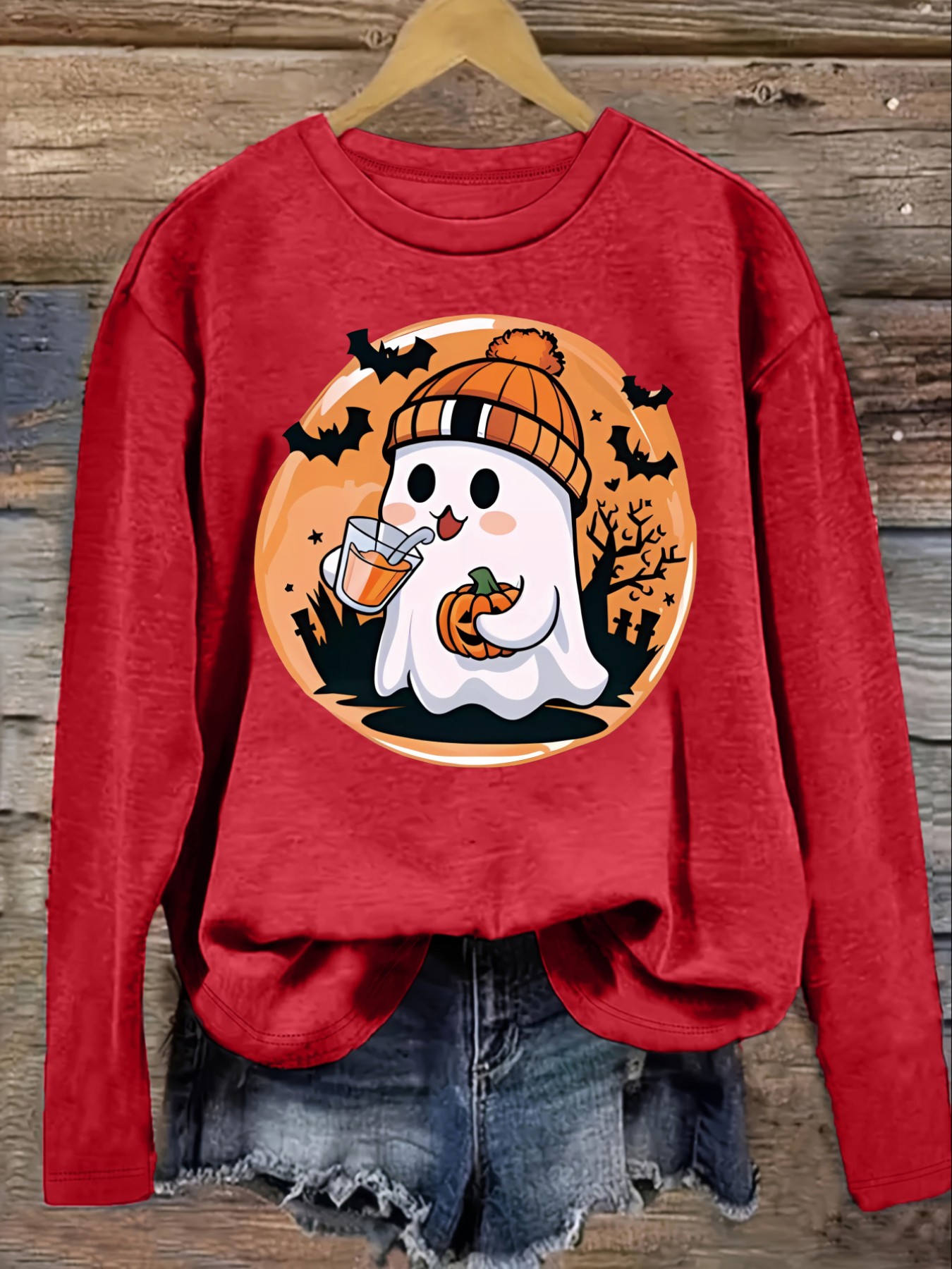 เสื้อยืดแขนยาวคอกลมลำลองสำหรับ - Winter Clothing Cute บทวิจารณ์และราคา