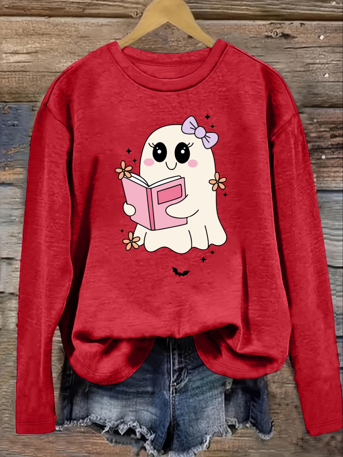 เสื้อยืดแขนยาวคอกลมลำลองสำหรับ - Winter Clothing Cute บทวิจารณ์และราคา