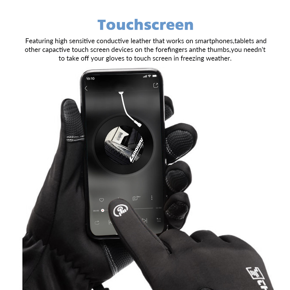 ถุงมือฤดูหนาวกันน้ำหน้าจอสัมผั - Waterproof Mitten Ski บทวิจารณ์และราคา