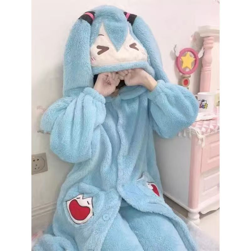 มิกุ อะนิเมะ ชุดนอนน่ารัก ชุดน - Winter Clothing Cute บทวิจารณ์และราคา
