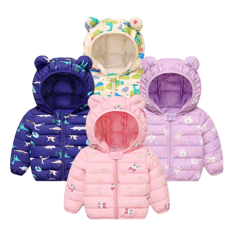 เด็กฝ้ายเสื้อเด็กการ์ตูนลงเสื้ - Winter Clothing For 1 Year Old Girl บทวิจารณ์และราคา