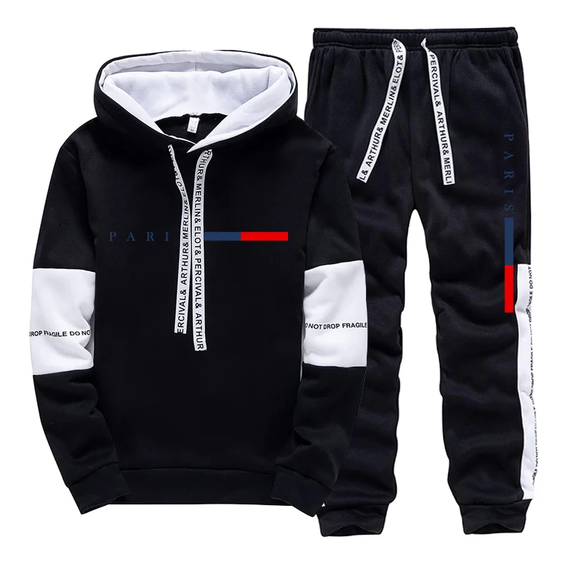 ชุดเซ็ตผู้ชาย/เสื้อฮู้ด/กางเกง - Winter Clothing Fashion บทวิจารณ์และราคา